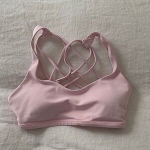 lululemon athletica Light Pink Strappy Sports Bra